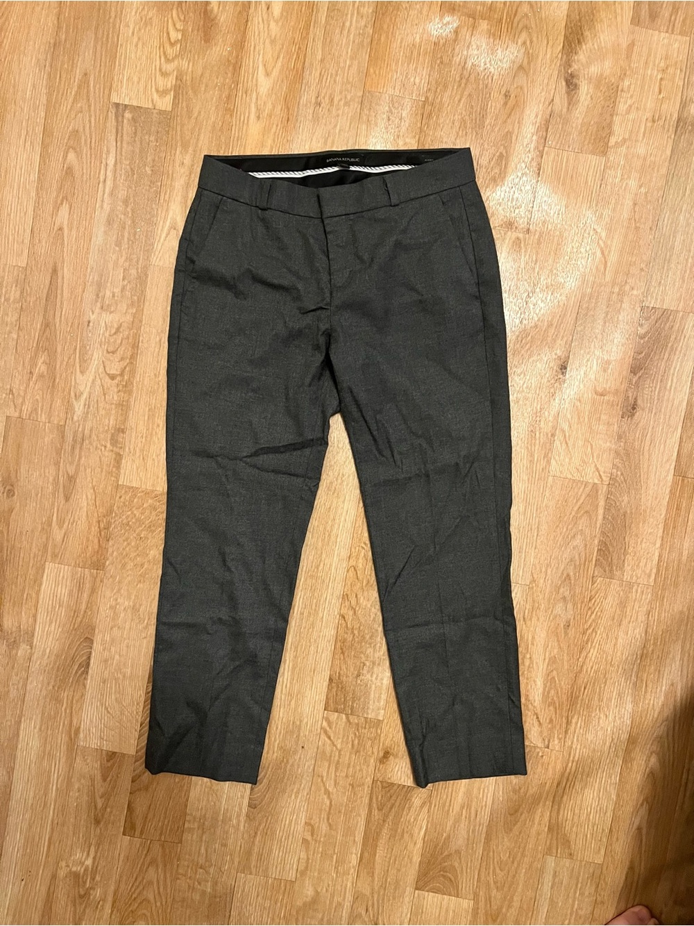 Banana Republic Dark Gray Dress Pants - Classic Tailored Fit